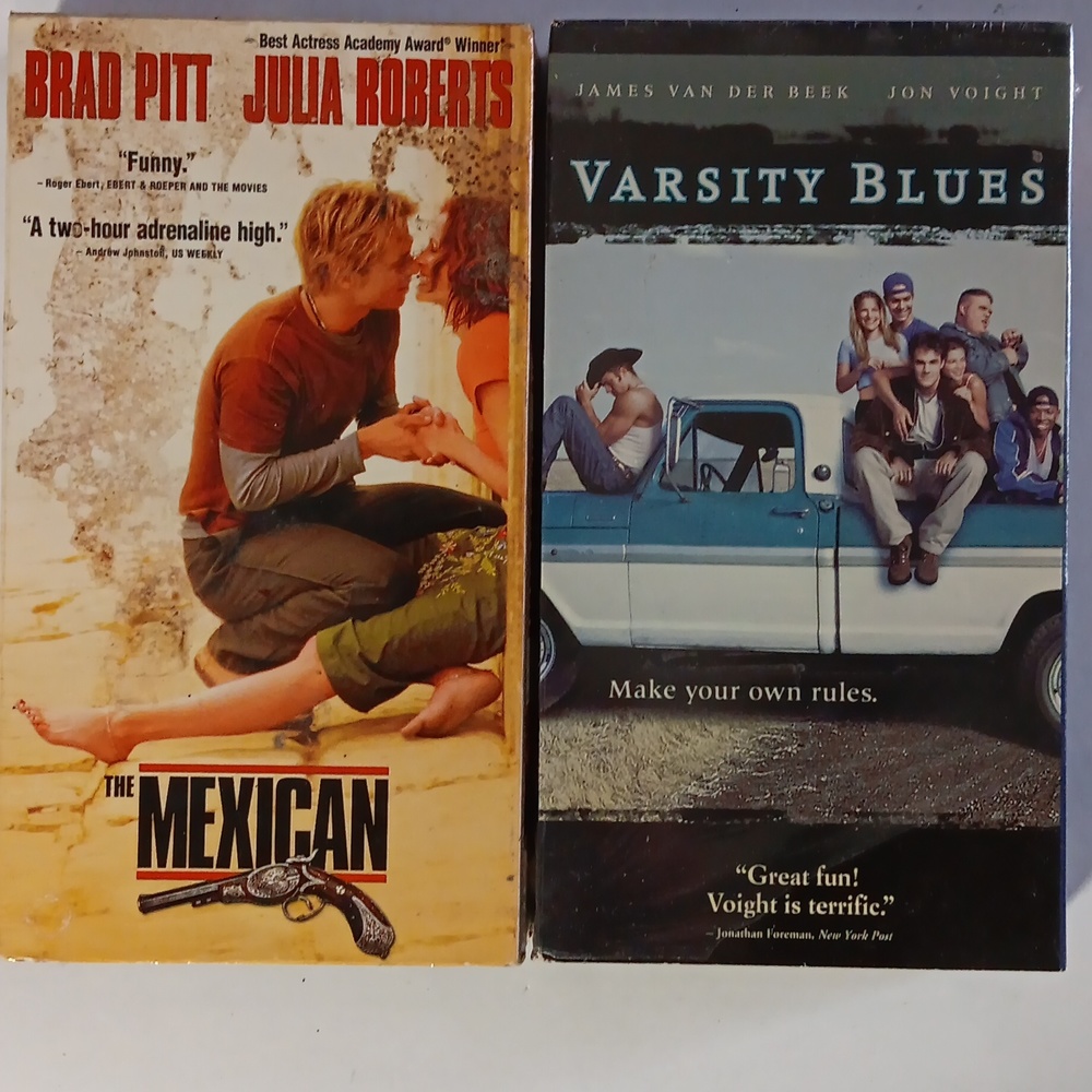 Vintage VHS The Mexican and Varsity Blues